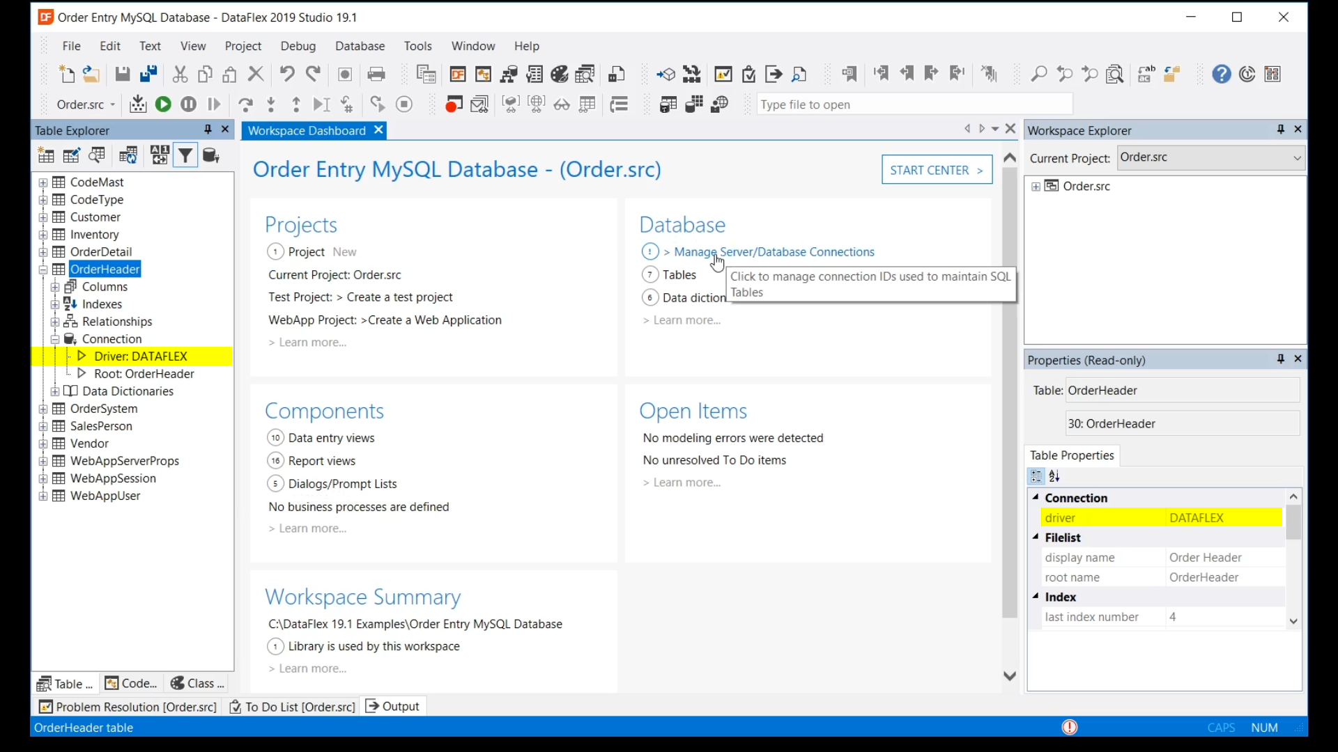 mysql database server set up